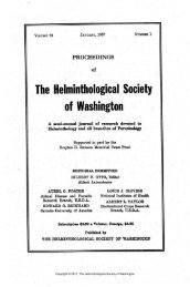 Proceedings of the Helminthological Society of Washington 24(1 ...