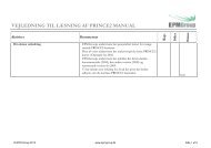 Hent vores LÃ¦sevejledning til PRINCE2 manualen - EPM Group