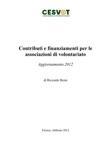 Quaderno aggiornato al 09.02.2012 - Cesvot