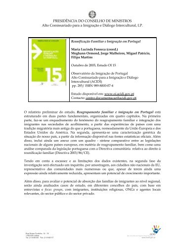 Resumo Estudo OI 15 - ObservatÃ³rio da ImigraÃ§Ã£o - Acidi