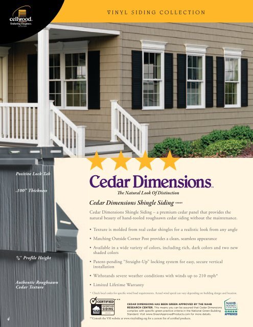 Cellwood Vinyl Siding Color Chart