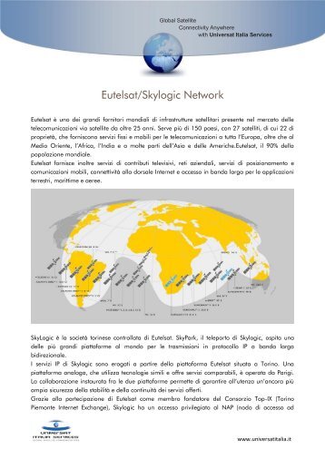 Eutelsat/Skylogic Network - Universat Italia Services