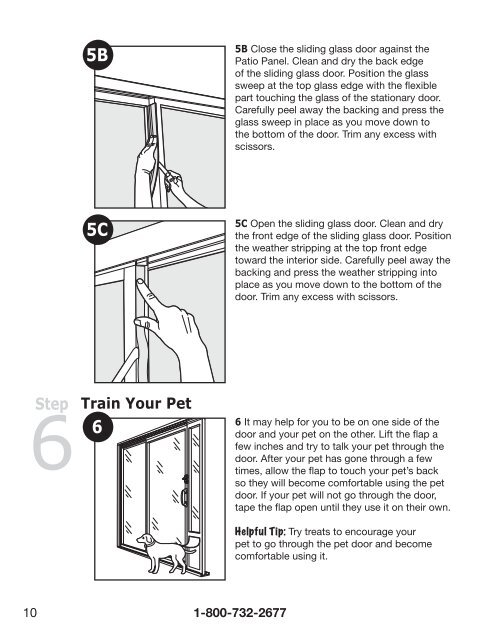 Freedomâ¢ Patio Panel Pet Door Panneau vitrÃ© Freedom ... - PetSafe