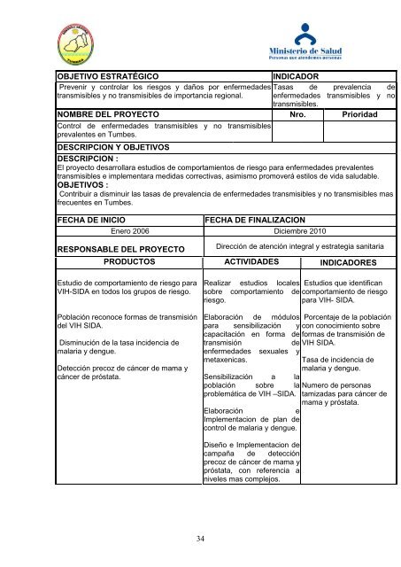 plan estrategico institucional 2002 – 2006 - Gobierno Regional ...