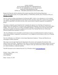 RFP documents - City of Meriden