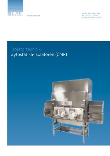 Isolatortechnik Zytostatika-Isolatoren (CMR) - ENVAIR Deutschland