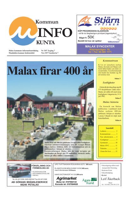 Kommuninfo Nr 3 2007 (pdf 9,73 MB) - Malaxedu.fi