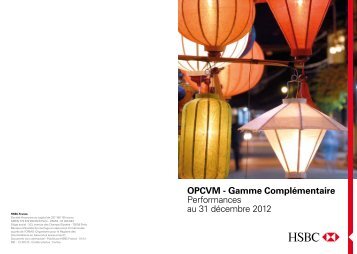 OPCVM - Gamme ComplÃ©mentaire Performances au 31 ... - HSBC