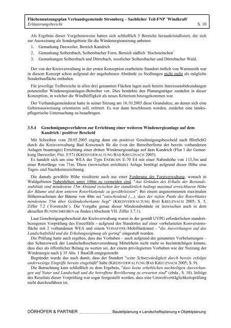 BegrÃ¼ndung F-Plan, Stand: 01.03.07 - Verbandsgemeinde Stromberg