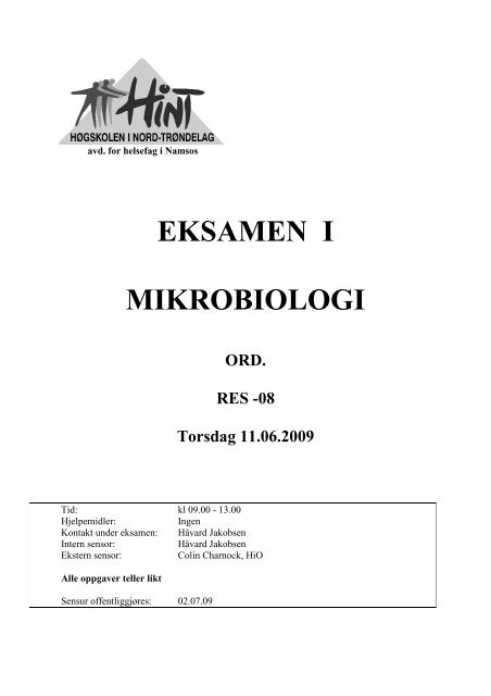 RES 08 - Mikrobiologi - 11062009