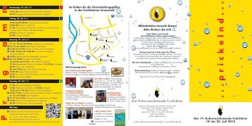 Flyer - Kulturwochenende