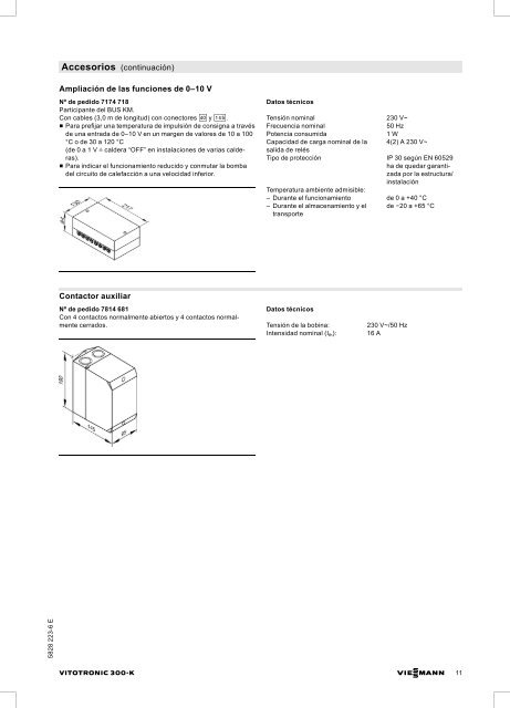 Datos técnicos - Viessmann