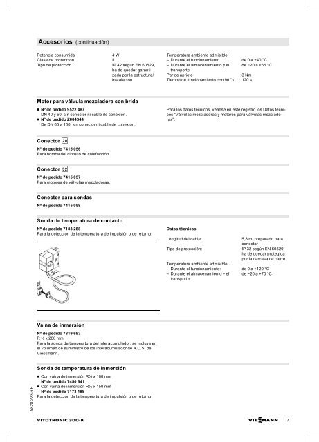 Datos técnicos - Viessmann