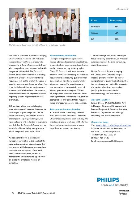 Volume 11 Issue 1 (February) - Australasian Society for Ultrasound ...