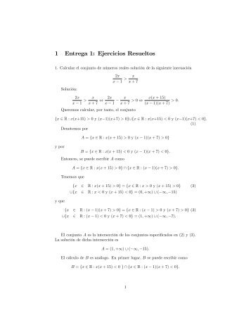 1 Entrega 1: Ejercicios Resueltos - IDEA