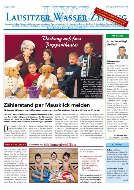 Vorhang Auf Fa Rs Puppentheater Gubener Wasser