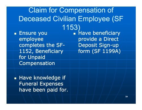 12th Annual Federal Workers' Compensation Conference S i #39 ...