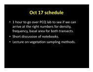 Lecture 3: Vegetation Sampling - Alaska Geobotany Center