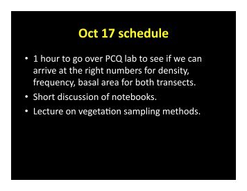 Lecture 3: Vegetation Sampling - Alaska Geobotany Center