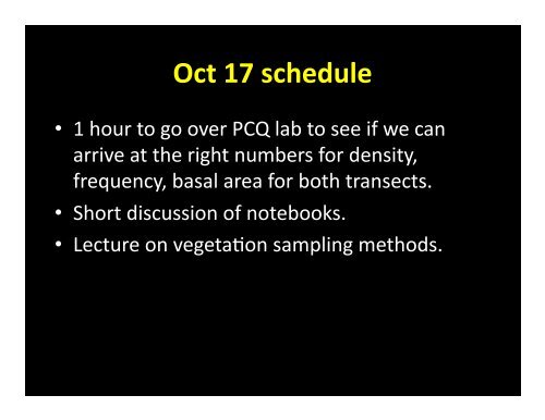 Lecture 3: Vegetation Sampling - Alaska Geobotany Center