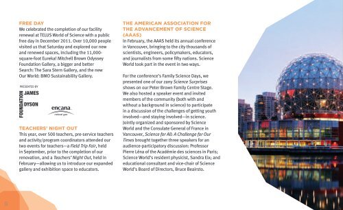 2011/2012 Annual Report - Science World