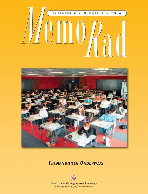 m2004-1 memorad 9.1.pdf - Nederlandse Vereniging voor Radiologie