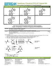 Sumitomo Chemical PINAP Ligand Kit - Strem Chemicals Inc.