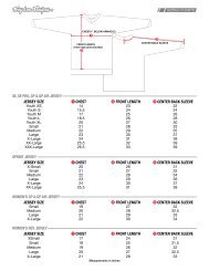 Skins A400 Size Chart