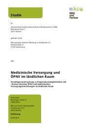 Studie Medizinische Versorgung und ÖPNV im  ländlichen Raum