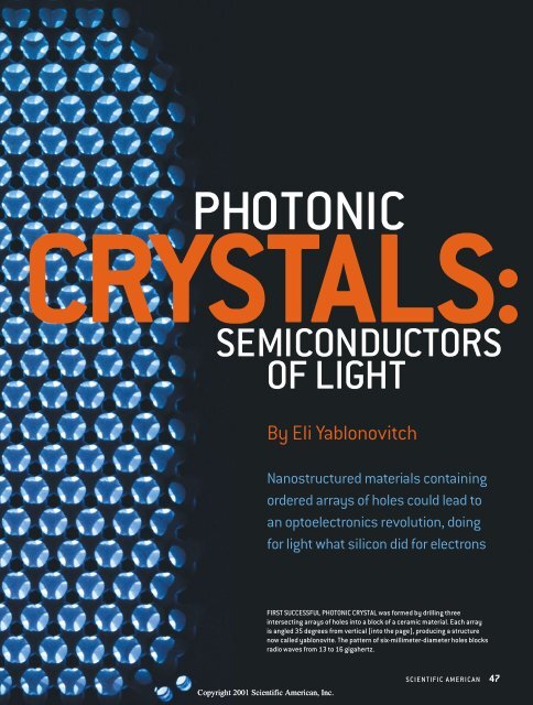 Photonic Crystals: Semiconductors of Light - Yablonovitch Research ...