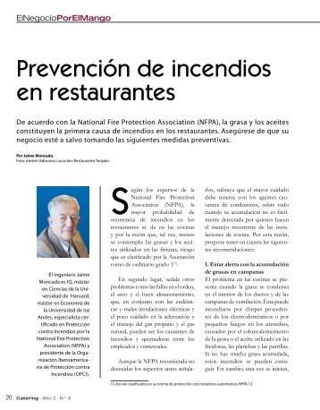 PrevenciÃ³n de incendios en restaurantes - Catering.com.co