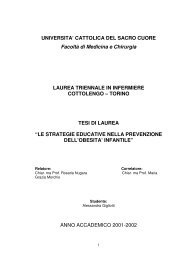 Le strategie educative nella prevenzione dell'obesitÃ  infantile.