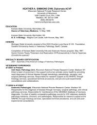 Heather Simmon's Curriculum Vitae - Wisconsin National Primate ...