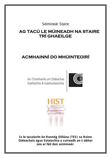 NÃ³taÃ­ staire don Teastas SÃ³isearach Topaic Lch. - Cogg