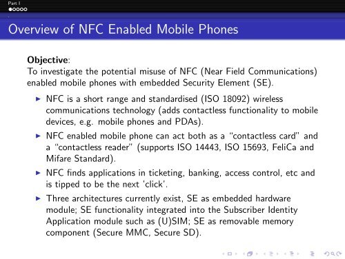 ``Potential Misuse of NFC Enabled Mobile Phones with Embedded ...