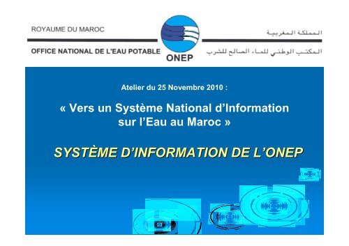 presentation generale de l'onep - emwis