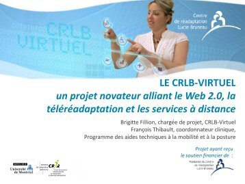 crlb-virtuel - Centre de rÃ©adaptation Lucie-Bruneau