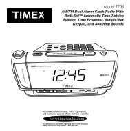 T736 User Manual - TIMEX Audio