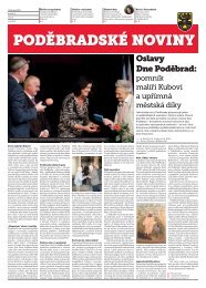 Oslavy Dne Poděbrad: - Poděbradské noviny