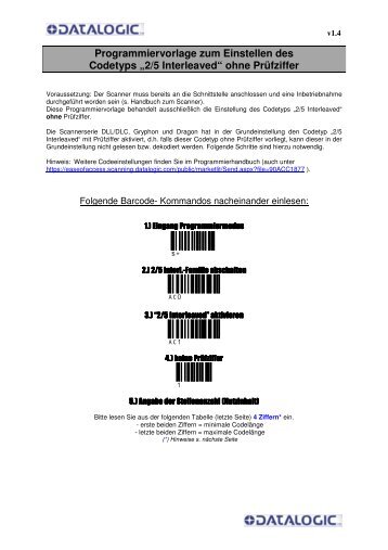 2/5 Interleaved - ID Servicepoint GmbH