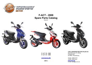 F-ACT - 2008 Spare Parts Catalog - Carl Andersen Motorcykler A/S