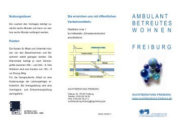 AMBULANT BETREUTES W O H N E N FREIBURG - Suchtberatung ...