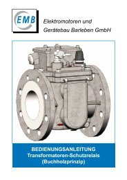 Bedienungsanleitung - EMB GmbH