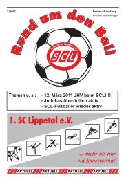 ... mehr als nur ein Sportverein! - 1. SC Lippetal