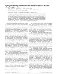 Single-mode waveguide propagation and reshaping of sub-ps ...