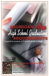 High School Graduation Guidelines - Mason Consolidated Schools
