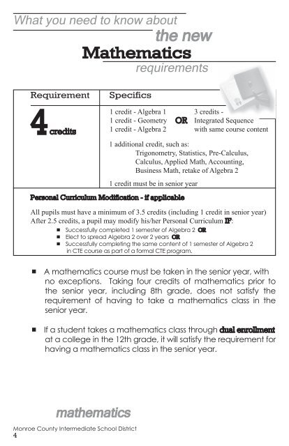 High School Graduation Guidelines - Mason Consolidated Schools