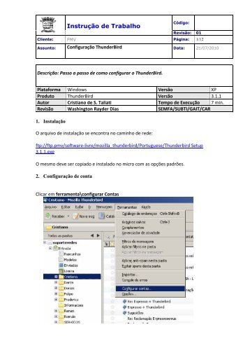 InstruÃ§Ã£o de Trabalho - Prefeitura de VitÃ³ria