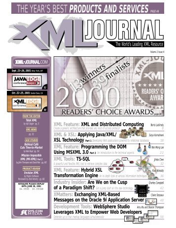 XML-Journal - sys-con.com's archive of magazines - SYS-CON Media