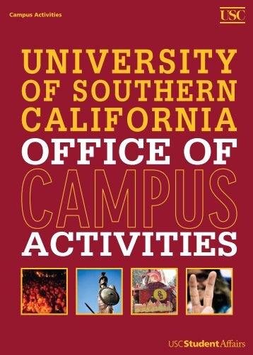 Campus Activities - USC Student Affairs Information Technology ...